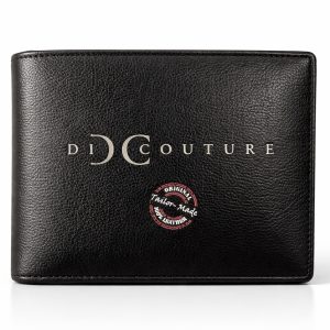 Di Couture Men's Bifold Wallet with ID Window, Genuine Leather, Tailor-Made, with Card Slots, ID Window and Coin Pocket
