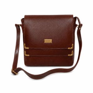 Ladies Handbag Genuine Leather Brown